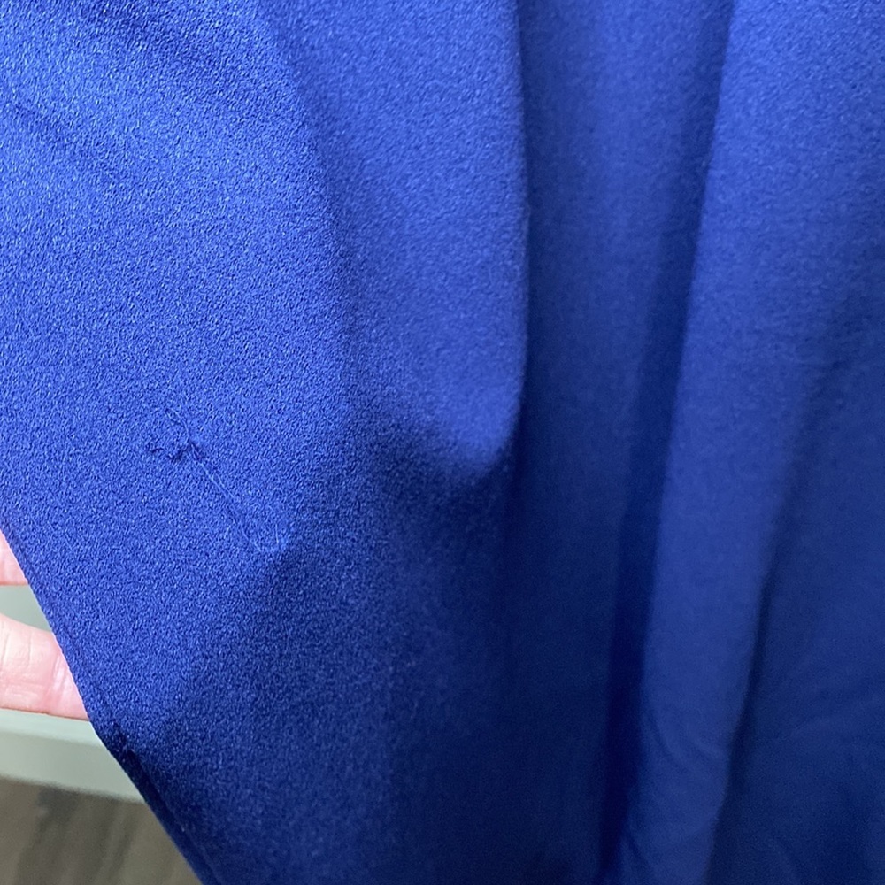 Js Collections Illusion Gown With Trim Navy Blue - image 8